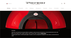 Desktop Screenshot of pavesiforni.it