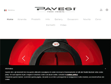 Tablet Screenshot of pavesiforni.it